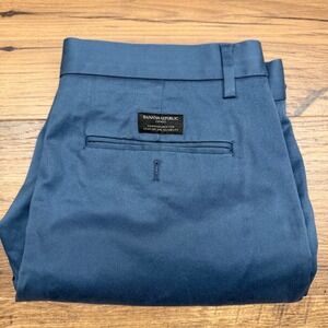 Banana Republic Aiden Chino Pants Mens 33x29* Blue Slim Fit Preppy Academia Work